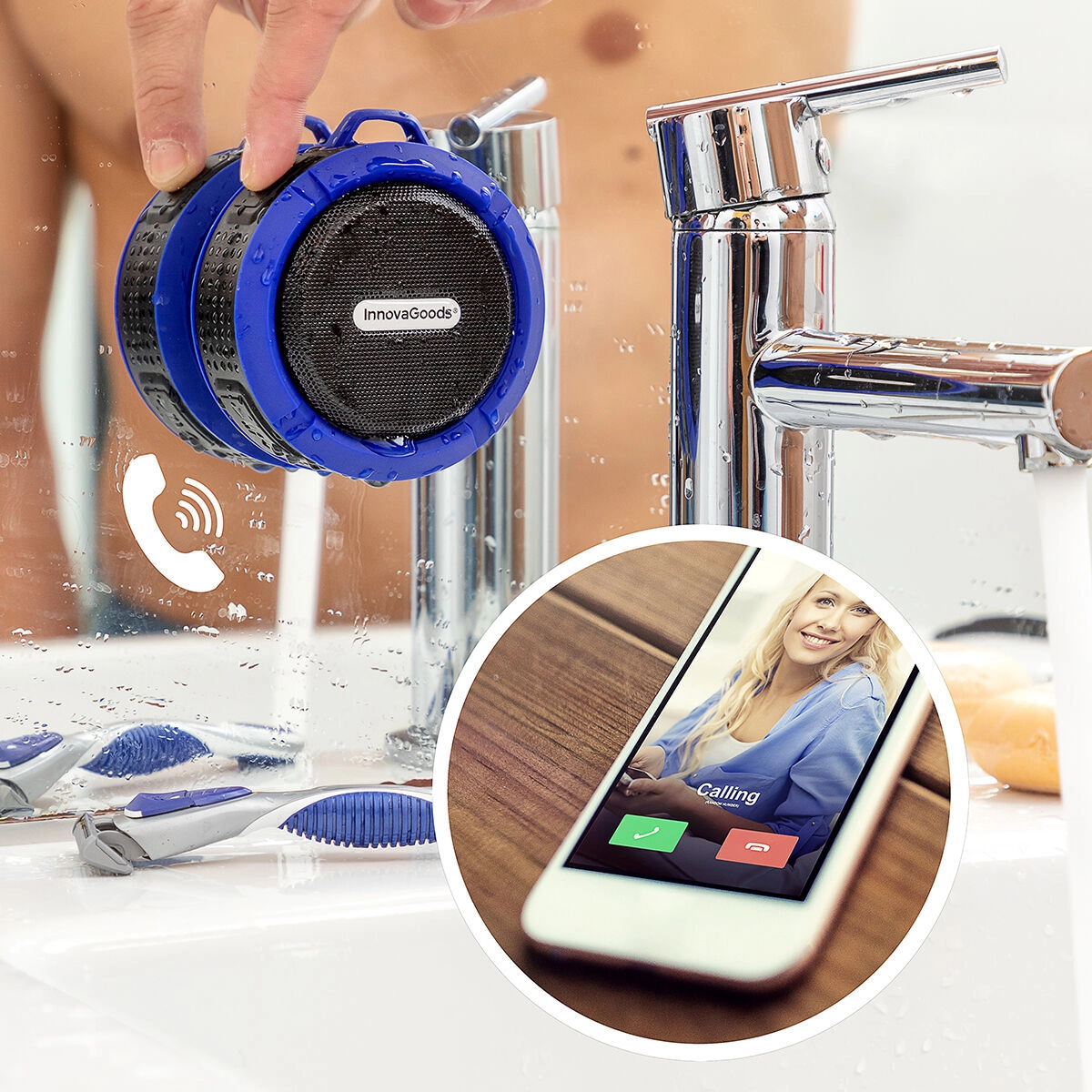 Waterproof Portable Wireless Speaker DropSound InnovaGoods